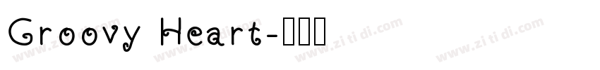 Groovy Heart字体转换